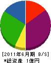 滋賀興業 貸借対照表 2011年6月期
