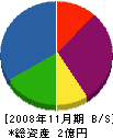 山陰電工 貸借対照表 2008年11月期