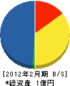 中山技建 貸借対照表 2012年2月期
