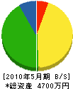 宮川工業 貸借対照表 2010年5月期
