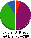 横山建設 貸借対照表 2010年1月期