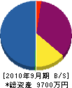 大畑電気商会 貸借対照表 2010年9月期
