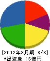 松澤工業 貸借対照表 2012年3月期