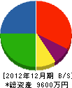 小松塗装工業 貸借対照表 2012年12月期