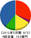 昭和工務店 貸借対照表 2012年5月期