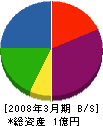 飯塚技建 貸借対照表 2008年3月期