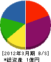 宮崎商店 貸借対照表 2012年3月期