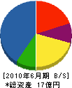 沖縄特電 貸借対照表 2010年6月期