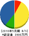 山田建設工業 貸借対照表 2010年5月期