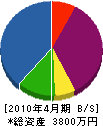 桜工業 貸借対照表 2010年4月期