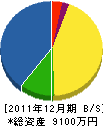 渡邊組 貸借対照表 2011年12月期