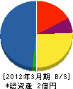 弘前水道 貸借対照表 2012年3月期