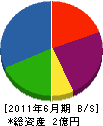 小野工務店 貸借対照表 2011年6月期