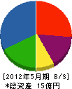 矢西建設 貸借対照表 2012年5月期