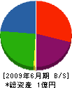 吉川建設 貸借対照表 2009年6月期