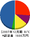 浦葉建設 貸借対照表 2007年12月期