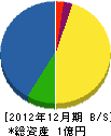 黒坂正光堂 貸借対照表 2012年12月期