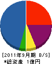 永山建設 貸借対照表 2011年9月期