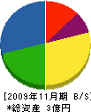 山協道路 貸借対照表 2009年11月期