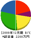 横溝工務店 貸借対照表 2008年12月期