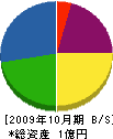 長瀬工務店 貸借対照表 2009年10月期