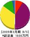 川崎電気工事 貸借対照表 2009年3月期