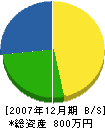 栄光園芸 貸借対照表 2007年12月期