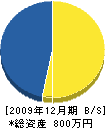 竹岡造園 貸借対照表 2009年12月期