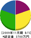 神山建設 貸借対照表 2009年11月期
