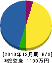 石澤電気 貸借対照表 2010年12月期