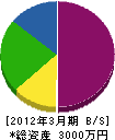 竹渕建設工業 貸借対照表 2012年3月期