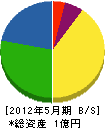 田丸電気水道設備 貸借対照表 2012年5月期