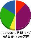 佐藤建設 貸借対照表 2012年12月期