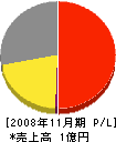 渡辺塗装工業 損益計算書 2008年11月期
