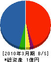 成田建築 貸借対照表 2010年3月期