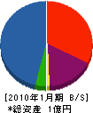 杉本組 貸借対照表 2010年1月期