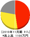 横田電気 損益計算書 2010年11月期