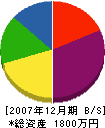 石田組 貸借対照表 2007年12月期