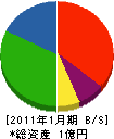 丸三興業 貸借対照表 2011年1月期