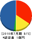 新工業 貸借対照表 2010年7月期