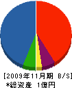 立石工務店 貸借対照表 2009年11月期
