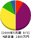 朝倉土建 貸借対照表 2009年5月期