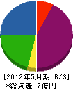 藤栄建設 貸借対照表 2012年5月期