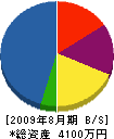 中川塗装店 貸借対照表 2009年8月期