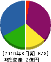 日本ロードマーク 貸借対照表 2010年6月期