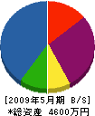 横尾建設 貸借対照表 2009年5月期