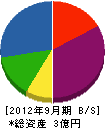 渡辺組 貸借対照表 2012年9月期