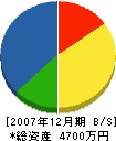 広瀬建設 貸借対照表 2007年12月期