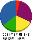 藤井電気工事 貸借対照表 2011年6月期