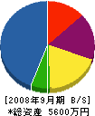 ダイケン商事 貸借対照表 2008年9月期